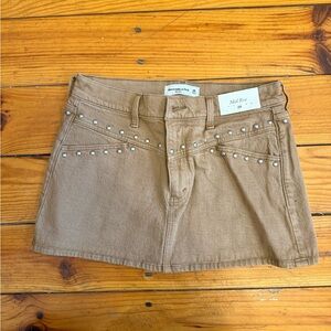 Abercrombie & Fitch Tan Mini Skirt